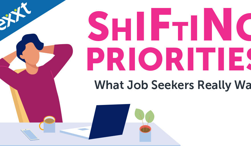 Nexxt Infographic "Shifting Priotities: What Job Seekers Really Want