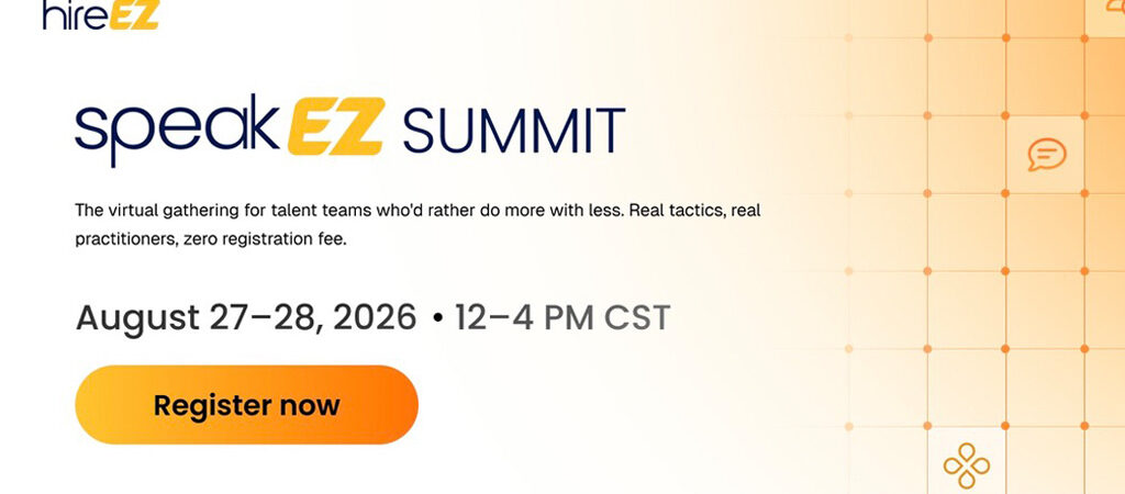 Ad for hireEZ's Speak EZ Summit for Recruitment Professionals